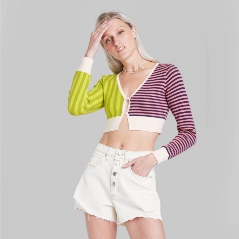 Wild fable cropped cardigan nwt